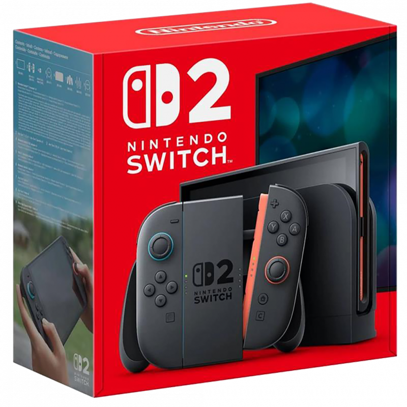 Large Computer Console Nintendo - Console Switch 2 Noir