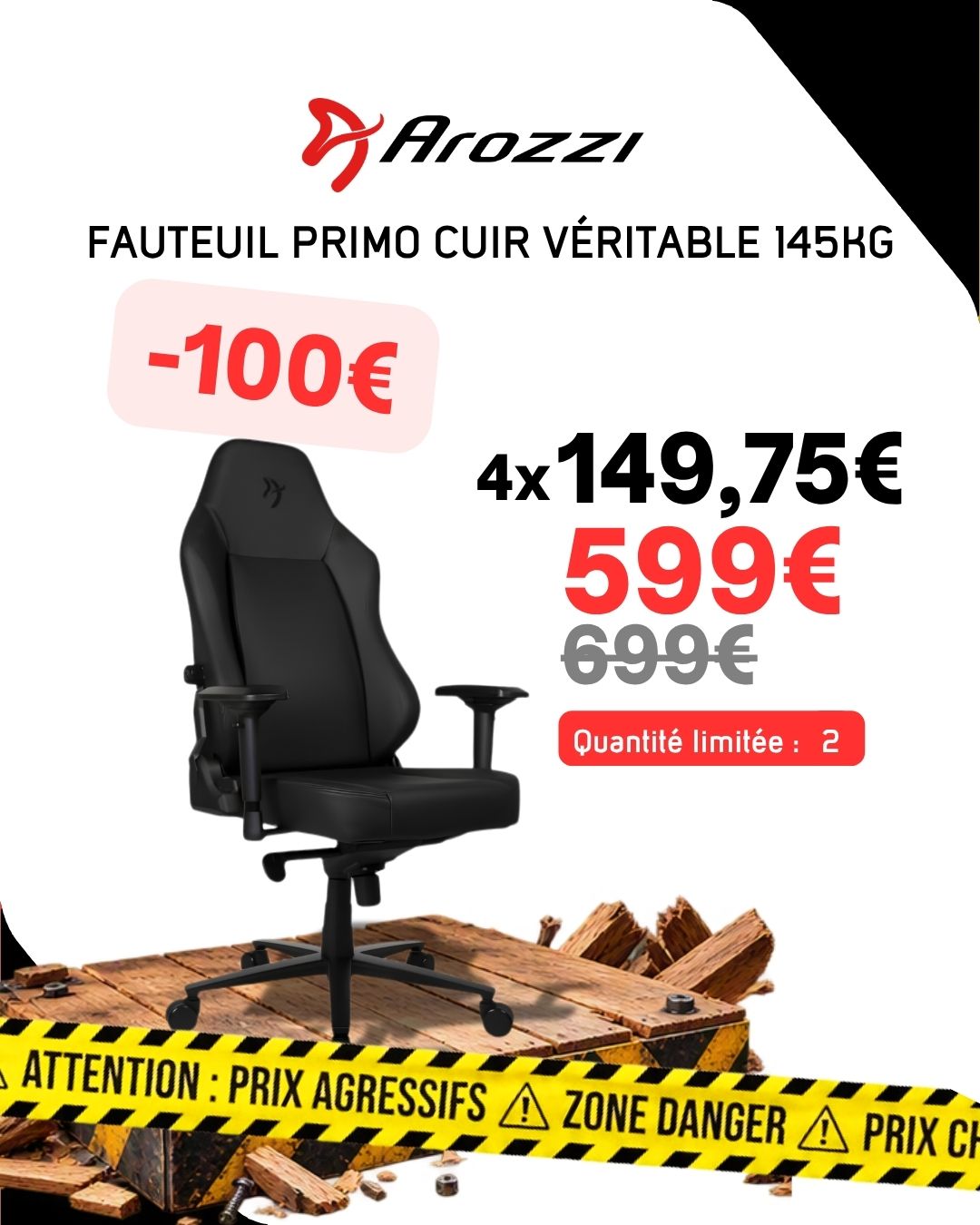 Fauteuil Primo Cuir